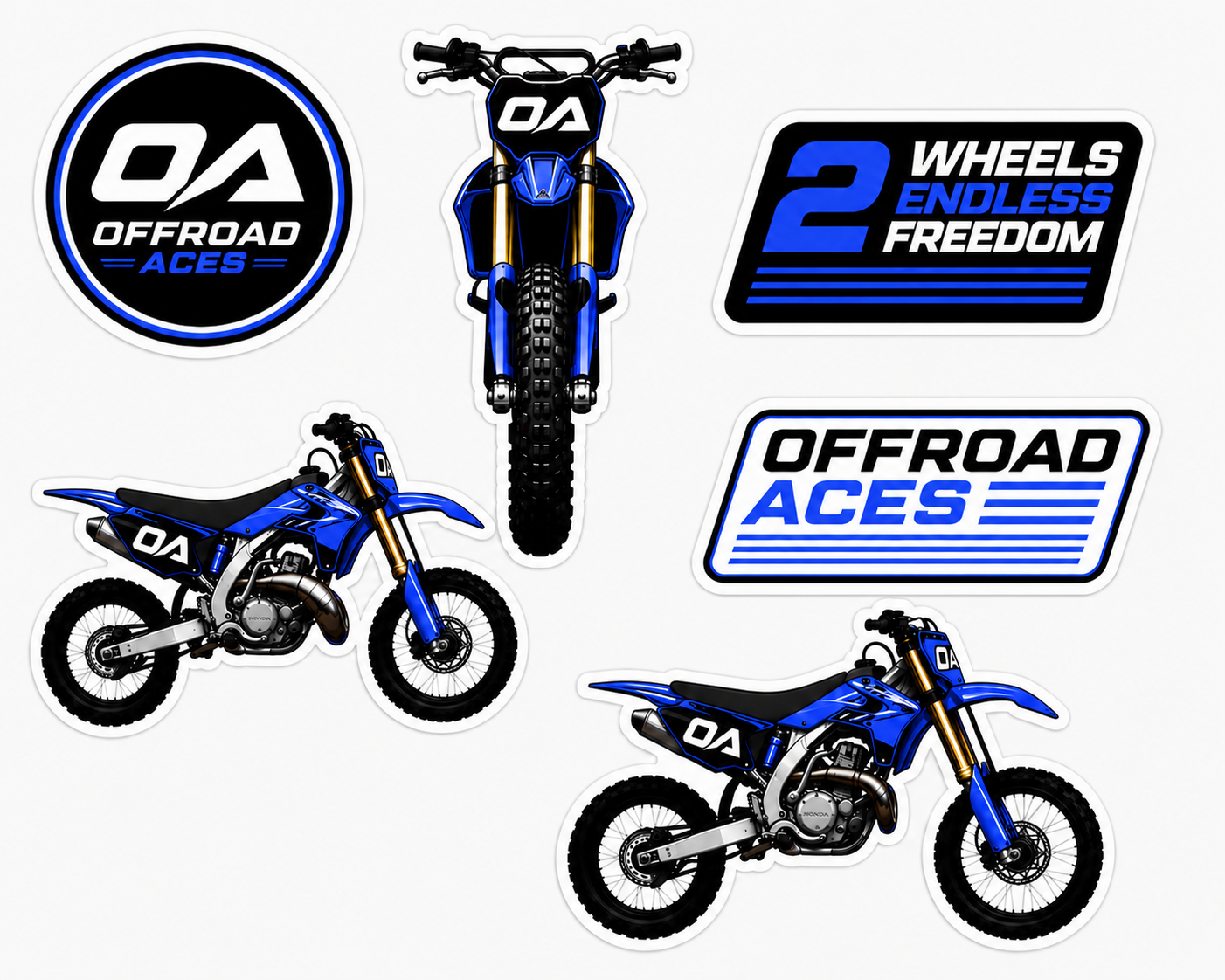 Blue Sticker Pack