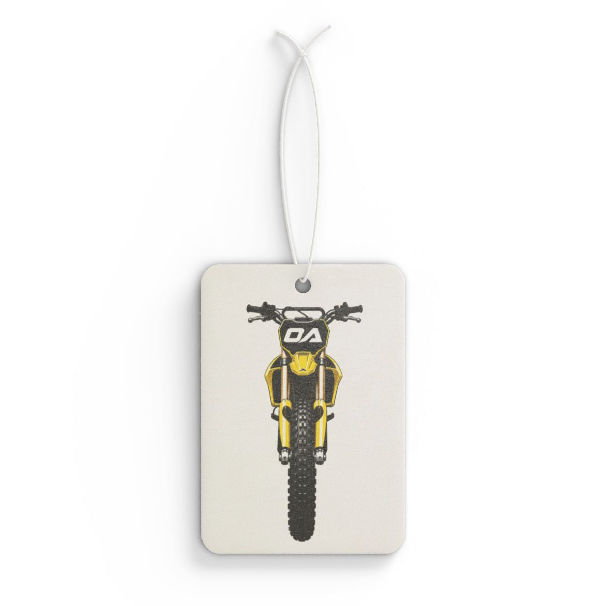Yellow Dirt Bike Air Freshener
