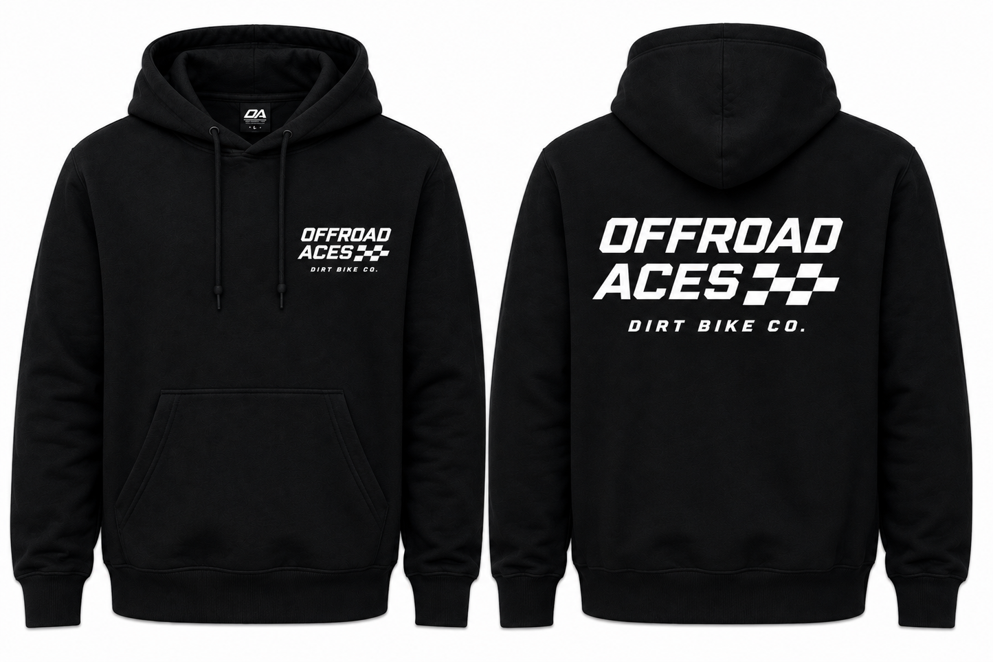 Black OA Racer Hoodie