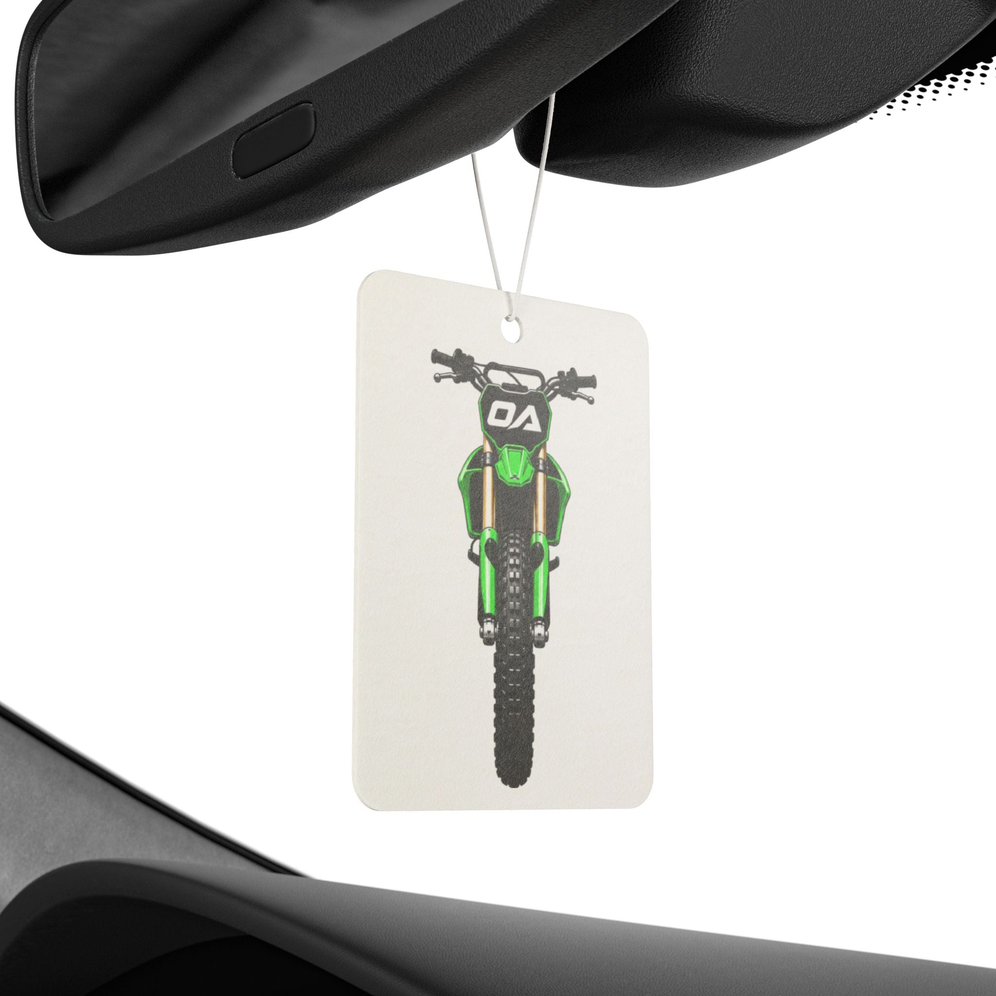Green Dirt Bike Air Freshener