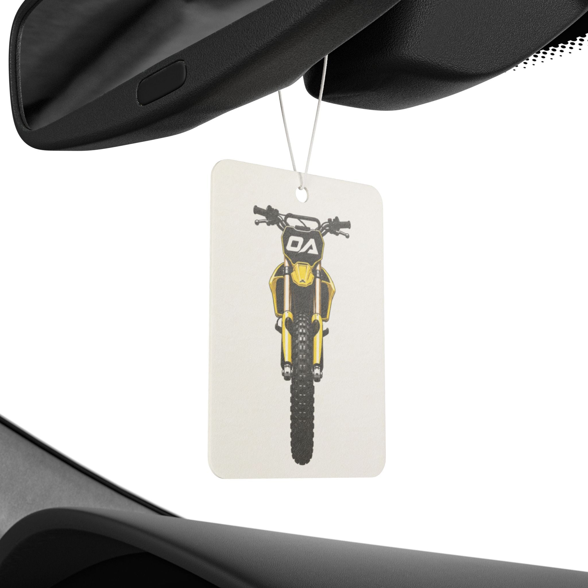 Yellow Dirt Bike Air Freshener
