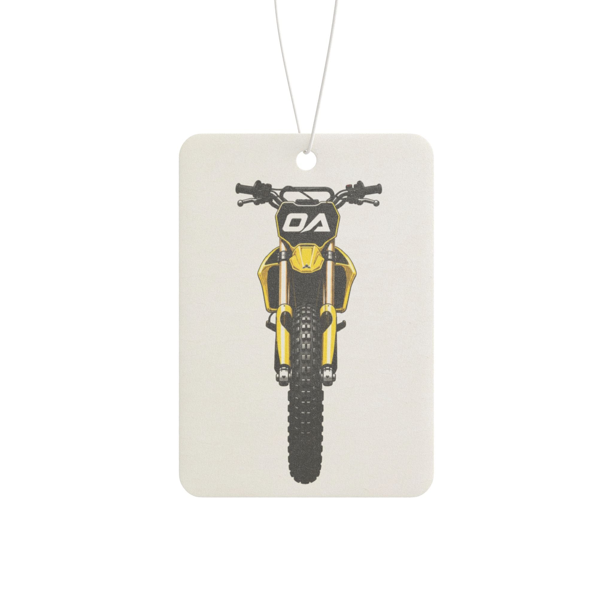 Yellow Dirt Bike Air Freshener