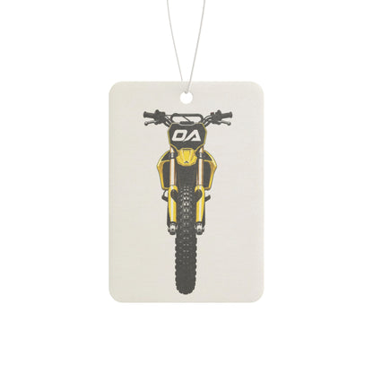 Yellow Dirt Bike Air Freshener