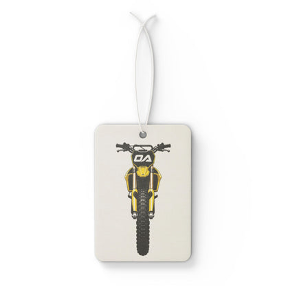 Yellow Dirt Bike Air Freshener