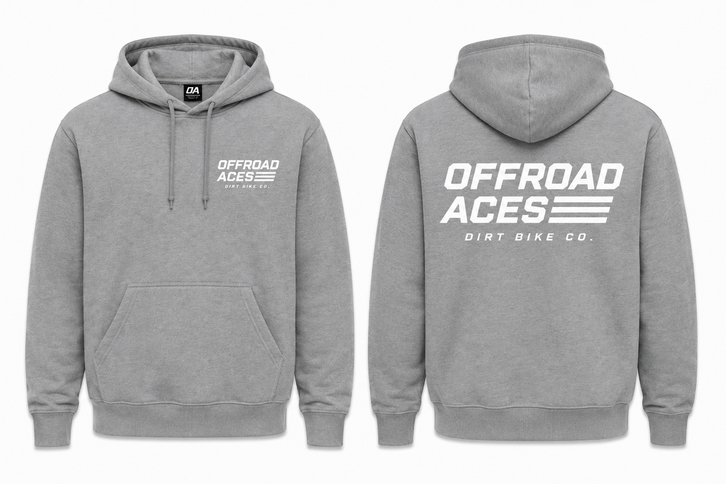 Gray/White OA Hoodie 2